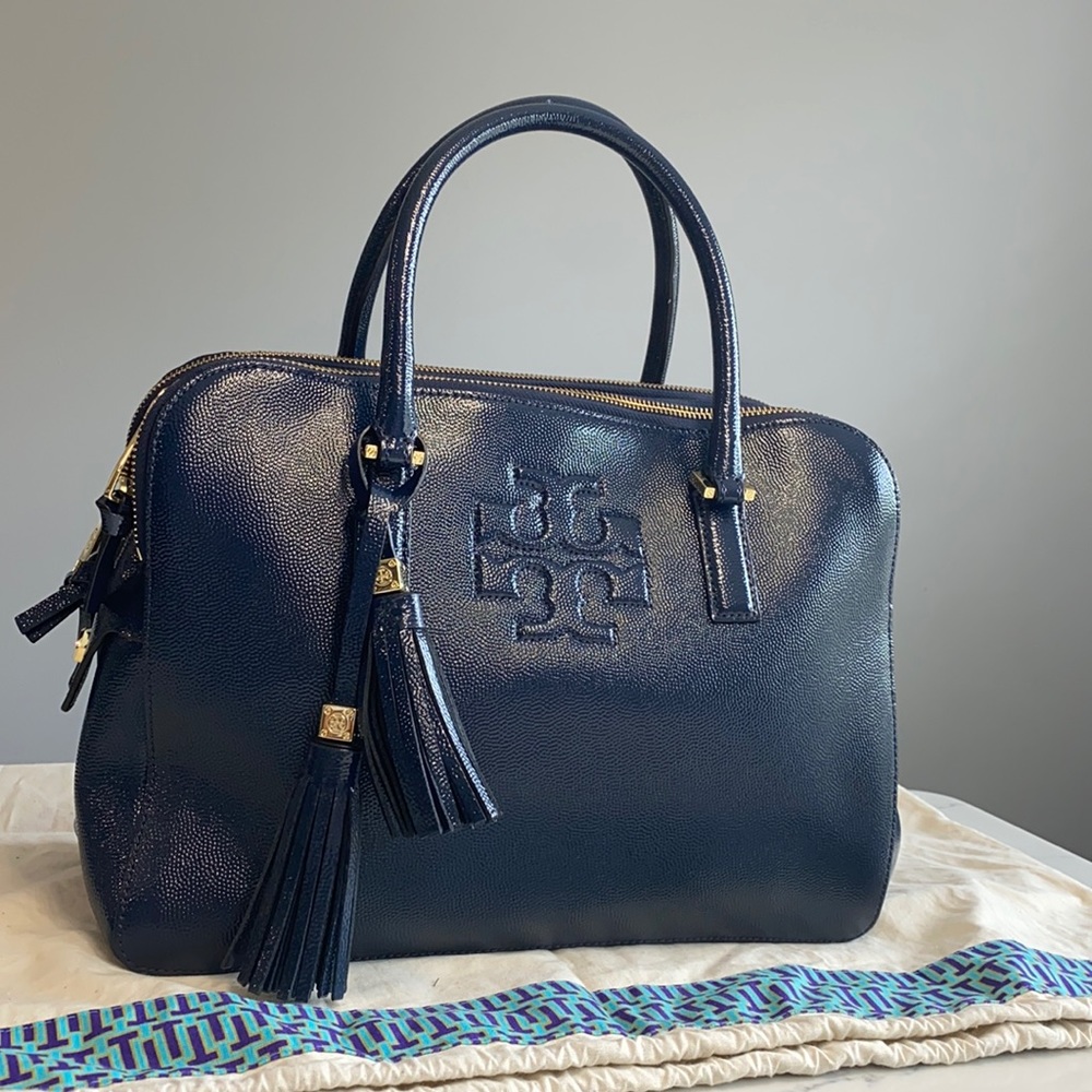 Tory Burch Satchell Patent Leather Bag